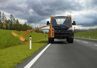 वाहन म्यूनिसिपल ट्रैक्टर फ्रंट हिच Lindner Unitrac 112 LDrive