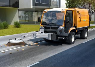 वाहन म्यूनिसिपल ट्रैक्टर फ्रंट हिच Lindner Unitrac 112 LDrive