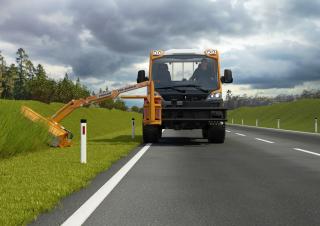 वाहन म्यूनिसिपल ट्रैक्टर फ्रंट हिच Lindner Unitrac 112L LDrive