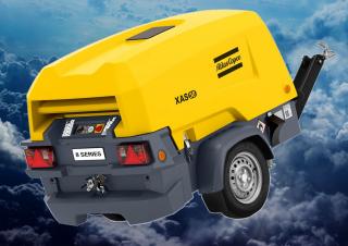 एयर कंप्रेसर पोर्टेबल एयर कंप्रेसर - डीजल, इलेक्ट्रिक, गैसोलीन Atlas Copco XAS 58 Kd