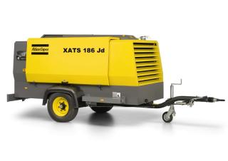 एयर कंप्रेसर पोर्टेबल एयर कंप्रेसर - डीजल, इलेक्ट्रिक, गैसोलीन Atlas Copco XATS 186 Jd
