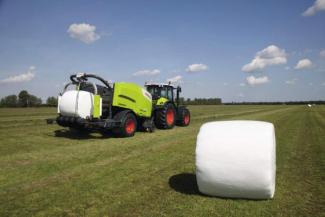 राउंड बेलर Claas Rollant 455 RC Uniwrap