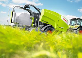 राउंड बेलर Claas Rollant 455 RC Uniwrap 
