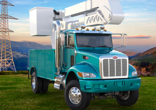 ट्रक रिजिड चेसिस Peterbilt 348 PACCAR PX-7