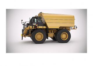 रिजिड डंप ट्रक Caterpillar 775G WTR Bare chassis