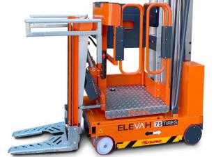 टेलीस्कोपिक बूम लिफ्ट सिंगल वर्टिकल मास्ट बूम लिफ्ट Faraone Elevah 75 Tires