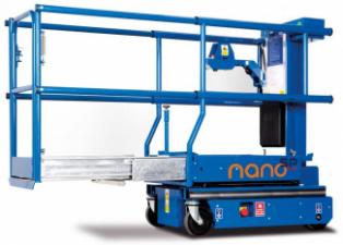 टेलीस्कोपिक बूम लिफ्ट सिंगल वर्टिकल मास्ट बूम लिफ्ट Power Towers Nano Sp Plus
