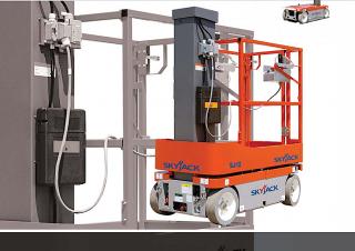 टेलीस्कोपिक बूम लिफ्ट सिंगल वर्टिकल मास्ट बूम लिफ्ट Skyjack SJ 12