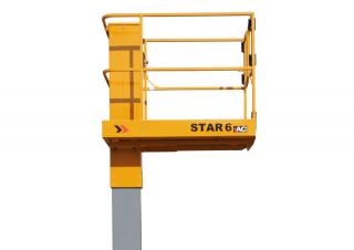 टेलीस्कोपिक बूम लिफ्ट सिंगल वर्टिकल मास्ट बूम लिफ्ट Haulotte Star 6