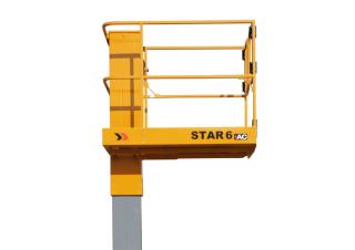 टेलीस्कोपिक बूम लिफ्ट सिंगल वर्टिकल मास्ट बूम लिफ्ट Haulotte Star 6