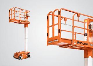टेलीस्कोपिक बूम लिफ्ट सिंगल वर्टिकल मास्ट बूम लिफ्ट Snorkel TM16E