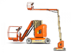 टेलीस्कोपिक बूम लिफ्ट सिंगल वर्टिकल मास्ट बूम लिफ्ट JLG-Toucan Toucan 12E Plus