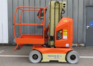 टेलीस्कोपिक बूम लिफ्ट सिंगल वर्टिकल मास्ट बूम लिफ्ट JLG-Toucan Toucan 8E-L