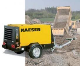 एयर कंप्रेसर स्टेशनरी एयर कंप्रेसर - डीजल, इलेक्ट्रिक, गैसोलीन Kaeser Mobilair M 57