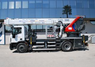 टेलीस्कोपिक बूम लिफ्ट ट्रक माउंटेड टेलीस्कोपिक बूम लिफ्ट CTE B-Lift 390 HR