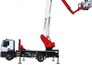 टेलीस्कोपिक बूम लिफ्ट ट्रक माउंटेड टेलीस्कोपिक बूम लिफ्ट CTE B-Lift 390 HR