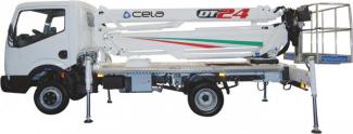 टेलीस्कोपिक बूम लिफ्ट ट्रक माउंटेड टेलीस्कोपिक बूम लिफ्ट CELA DT24