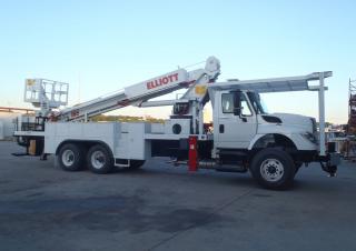 टेलीस्कोपिक बूम लिफ्ट ट्रक माउंटेड टेलीस्कोपिक बूम लिफ्ट Elliott Equipment I85F HiReach