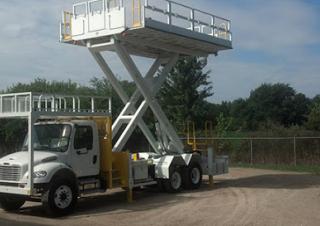 टेलीस्कोपिक बूम लिफ्ट ट्रक माउंटेड टेलीस्कोपिक बूम लिफ्ट Lift-A-Loft IM24 - SPL