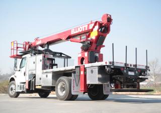 टेलीस्कोपिक बूम लिफ्ट ट्रक माउंटेड टेलीस्कोपिक बूम लिफ्ट Elliott Equipment L60R HiReach 