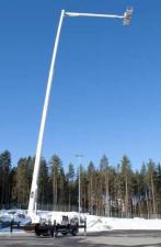 टेलीस्कोपिक बूम लिफ्ट ट्रक माउंटेड टेलीस्कोपिक बूम लिफ्ट Bronto Skylift S 65 XR