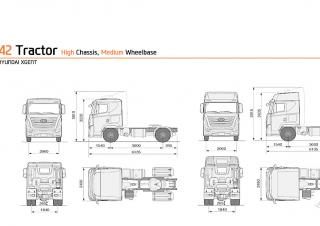 ट्रक ट्रक ट्रैक्टर - ट्रैक्टर यूनिट Hyundai Commercial Vehicles H380.42 D6HB38