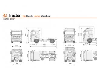 ट्रक ट्रक ट्रैक्टर - ट्रैक्टर यूनिट Hyundai Commercial Vehicles Q340.42 D6HB38