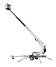 टेलीस्कोपिक बूम लिफ्ट ट्रेलर माउंटेड टेलीस्कोपिक बूम लिफ्ट Dino Lift Dino 180T