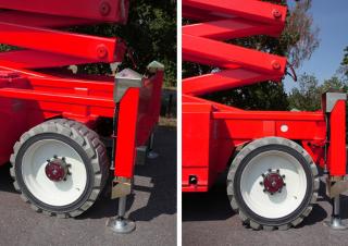 सिज़र लिफ्ट व्हील्ड सिज़र लिफ्ट PB PB S225-24ES 4x4