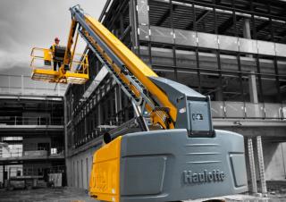 टेलीस्कोपिक बूम लिफ्ट व्हील्ड टेलीस्कोपिक बूम लिफ्ट Haulotte HT67 RTJ O