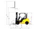Hyundai 25D-9E आयाम और आकार