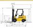 Caterpillar DP 18 K आयाम और आकार