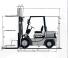 Caterpillar DP 35 आयाम और आकार