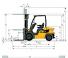 Caterpillar DP20N आयाम और आकार