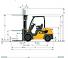 Caterpillar DP30N आयाम और आकार
