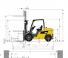 Caterpillar DP40N आयाम और आकार