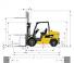 Caterpillar DP45N आयाम और आकार