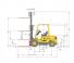 Hyster H 2.50 XM आयाम और आकार