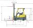 Hyster H1.8FT आयाम और आकार