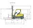 Hyster H2.5FT आयाम और आकार