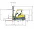 Hyster H3.0FT आयाम और आकार