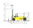 Hyster H48.00XM 12 आयाम और आकार