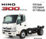 ट्रक रिजिड चेसिस Hino 300 616 IFS 4x2