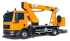 टेलीस्कोपिक बूम लिफ्ट ट्रक माउंटेड टेलीस्कोपिक बूम लिफ्ट GSR E180TJ Compact 