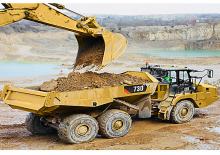 आर्टिकुलेटेड डंप ट्रक Caterpillar 730