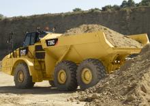आर्टिकुलेटेड डंप ट्रक Caterpillar 735C