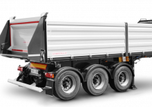 डंप ट्रेलर / टिपर सेमी ट्रेलर Schwarzmüller 3-axle 3-way tipper semitrailer - building site