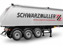डंप ट्रेलर / टिपर सेमी ट्रेलर Schwarzmüller 3-axle aluminium hollow profile tipper semitrailer