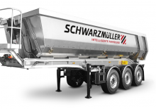डंप ट्रेलर / टिपर सेमी ट्रेलर Schwarzmüller 3-axle full aluminium segment tipper semitrailer