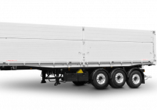डंप ट्रेलर / टिपर सेमी ट्रेलर Schwarzmüller 3-axle large-scale aluminium hollow profile tipper semitrailer for (un)loading and tipping to the left or rear
